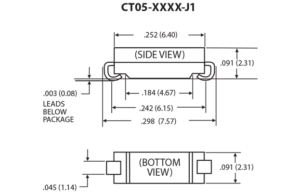 CT05 Series Encapsulated Molded Reed Switch - Coto Technology